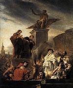 Nicholaes Berchem Paul and Barnabas at Lystra painting